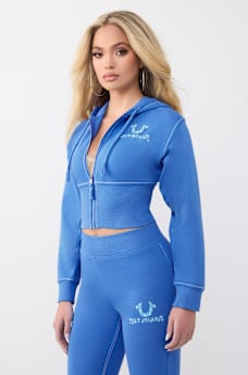 SUDADERA CON CAPUCHA Y CIERRE DE PRETINA ALTA BIG T, image 4
