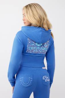 SUDADERA CON CAPUCHA Y CIERRE DE PRETINA ALTA BIG T, image 5