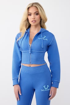 SUDADERA CON CAPUCHA Y CIERRE DE PRETINA ALTA BIG T, image 1