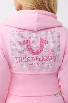 SUDADERA CON CAPUCHA Y CIERRE DE PRETINA ALTA BIG T, image 1