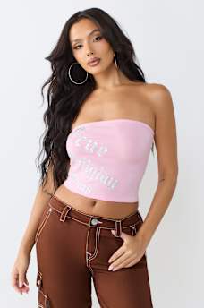 CRYSTAL LOGO TUBE TOP