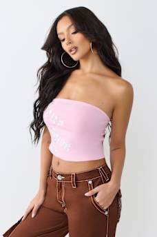 CRYSTAL LOGO TUBE TOP