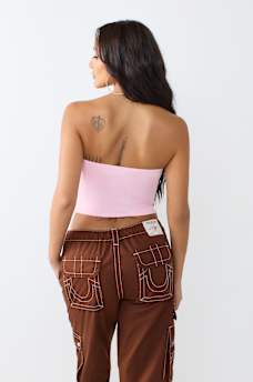 CRYSTAL LOGO TUBE TOP