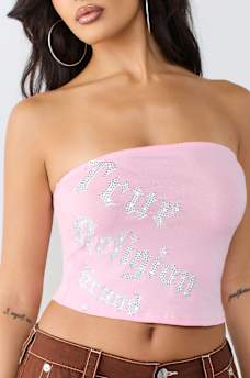 CRYSTAL LOGO TUBE TOP