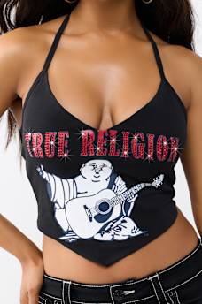 BUDDHA SWEETHEART TIE TOP