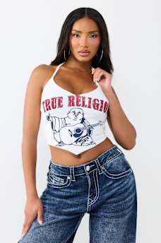 BUDDHA SWEETHEART TIE TOP