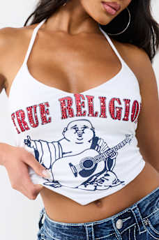 BUDDHA SWEETHEART TIE TOP