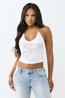CRYSTAL RIBBED CAMI TOP, image 2