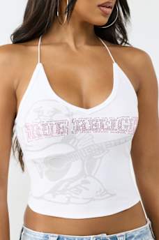 CRYSTAL RIBBED CAMI TOP, image 1