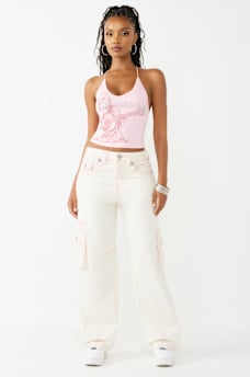 CRYSTAL RIBBED CAMI TOP, image 3