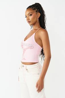 CRYSTAL RIBBED CAMI TOP, image 4