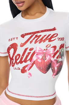 CRYSTAL CHERRY BABY TEE