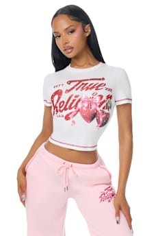 CRYSTAL CHERRY BABY TEE
