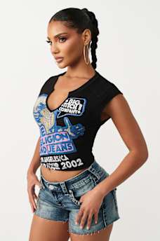 RIBBED NOTCHED BUDDHA TEE