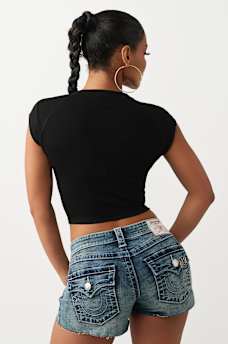 RIBBED NOTCHED BUDDHA TEE