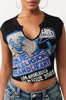 RIBBED NOTCHED BUDDHA TEE