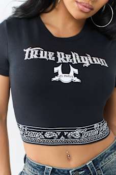 CRYSTAL BANDEAU TEE