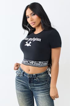 CRYSTAL BANDEAU TEE