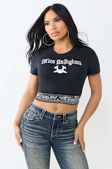 CRYSTAL BANDEAU TEE