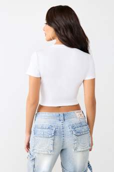 CRYSTAL BANDEAU TEE