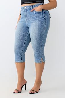 PLUS JENNIE MID RISE FLAP CURVY CAPRI