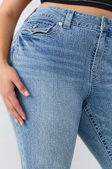 PLUS JENNIE MID RISE FLAP CURVY CAPRI