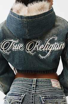 CHAQUETA DE MEZCLILLA Y PIEL SINT&Eacute;TICA CON AJUSTE RELAJADO BIG T, image 2