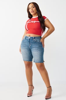 PLUS MIYA MID RISE BERMUDA SHORT, image 2