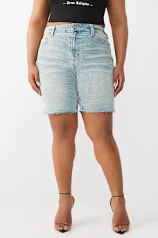PLUS MIYA MID RISE BIG T BERMUDA SHORT