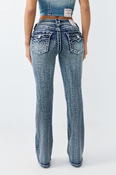 BECCA MID RISE RETRO POCKET FLAP BOOTCUT JEAN, image 6