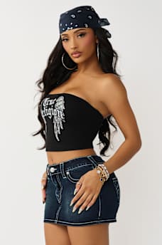 CRYSTAL WING TUBE TOP, image 4