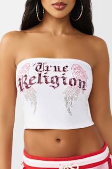 CRYSTAL WING TUBE TOP, image 1