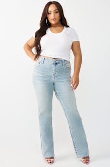 PLUS BILLIE MID RISE BIG T STRAIGHT JEAN, image 2