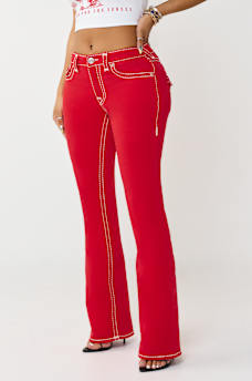 BECCA MID RISE SUPER T FLAP BOOTCUT JEAN, image 4