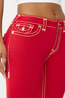 BECCA MID RISE SUPER T FLAP BOOTCUT JEAN, image 6