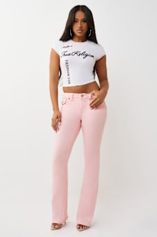 BECCA MID RISE SUPER T FLAP BOOTCUT JEAN, image 3