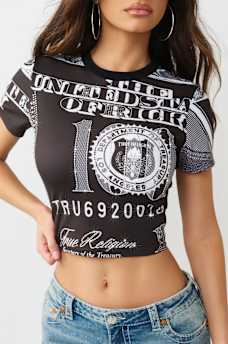 CRYSTAL BABY TEE, image 1