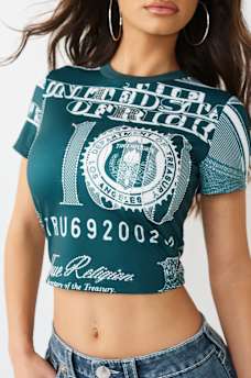 CRYSTAL BABY TEE, image 1