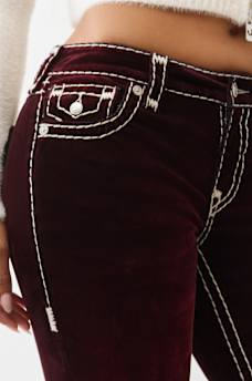 BECCA MID RISE VELVET SUPER T BOOTCUT JEAN, image 8