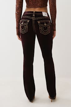 BILLIE MID RISE VELVET SUPER T STRAIGHT JEAN, image 5