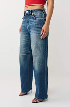 BAILEY MID RISE FLAP BARREL JEAN, image 3