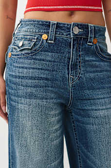 BAILEY MID RISE FLAP BARREL JEAN, image 5