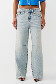 BAILEY MID RISE FLAP BARREL JEAN, image 1