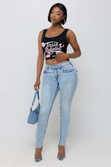 JENNIE MID RISE SUPER T CURVY SKINNY JEAN