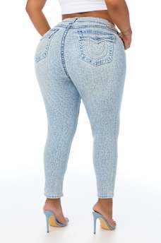 PLUS JENNIE MID RISE SUPER T CURVY SKINNY JEAN