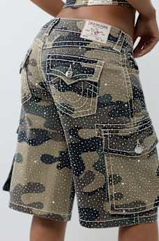 CAMO CARGO BIG T FLAP JORT