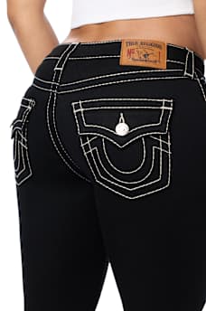 BECCA MID RISE UPSIDE DOWN FLAP BOOTCUT JEAN
