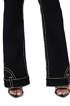 BECCA MID RISE UPSIDE DOWN FLAP BOOTCUT JEAN