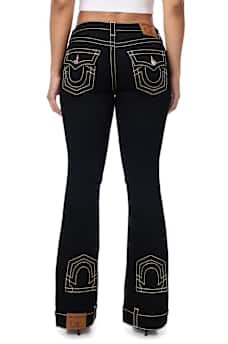 BECCA MID RISE UPSIDE DOWN FLAP BOOTCUT JEAN