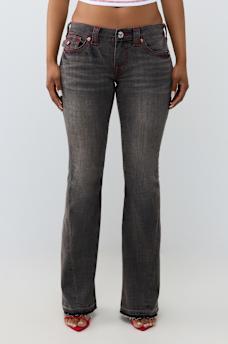 JOEY LOW RISE RELEASED HEM FLAP FLARE JEAN 